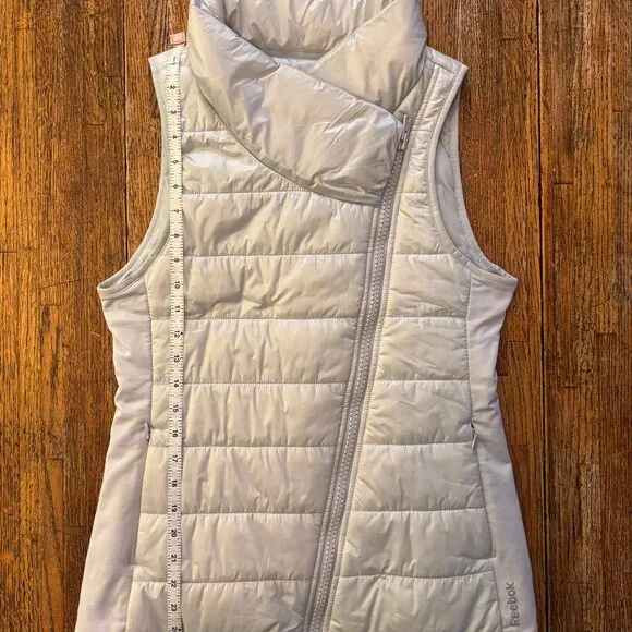Silver Reebok Puffy 80's Vintage Vest Size Small - Picture 9 of 9